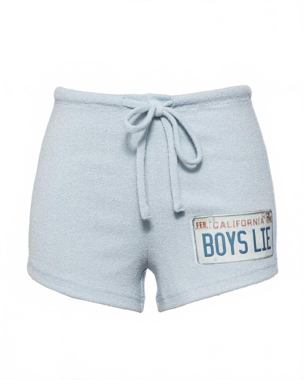 NEW BOYS LIE women's drivers license micro short in blue